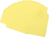 uxcell 100 Pack Yellow Wine Bottle Hanging Tags - 2.2x3.5" Neck Labels for Cellar Storage, Tasting Notes, Year & Name (Moisture-Resistant)