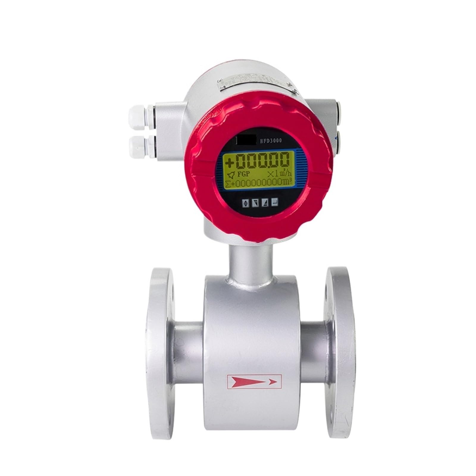 BALYDLUL Flowmeter Water Flow Sensor 4-20mA RS485 Electromagnetic Flow Meter(DN15 24VDC)