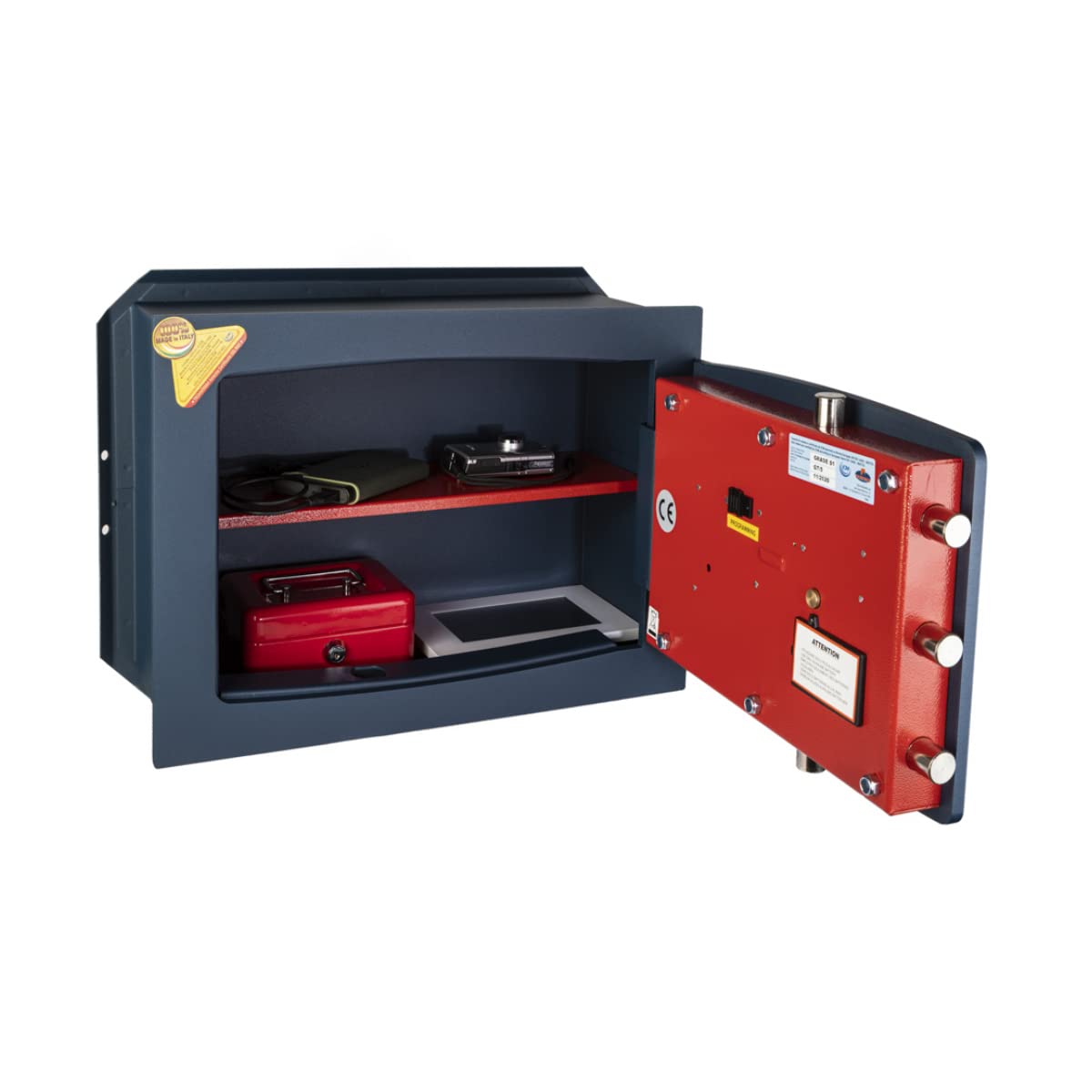 Technomax, Cassaforte a muro, Serie Gold Trony modello GT/5, apertura a combinazione elettronica digitale, Dimensioni mm. 340 (H) x 460 (L) x 200 (P)
