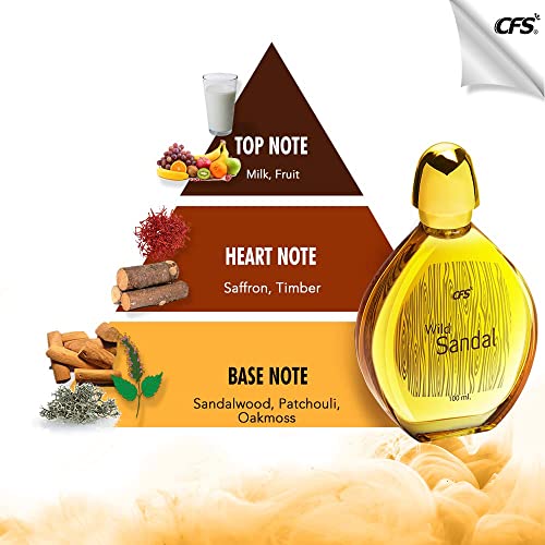 Image of FRASIYON Wild Sandal Eau de Parfum | 100 ml | Rich Sandalwood Woody Fragrance | Long Lasting Classic Perfume for Men & Women