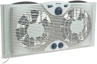 Holmes Dual 8" Blade Twin Window Fan with Manual Controls, 3 Speed Settings