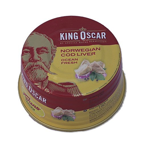 King Oscar Cod Liver in Own Oil, 6.67-Ounces Tins, 190 Gram, (Pack of 3) by King Oscar