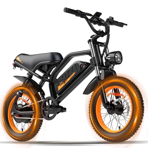 VDL Mountain Electric Bike for Teens/Adults, 16" Fat Tire Ebike, Wider Seat 500W Peak Motor with Removable Battery, 20MPH, UP to 35 Miles Mountain Bike, Teenagers ebike for Leisure Riding&Commuting image 4