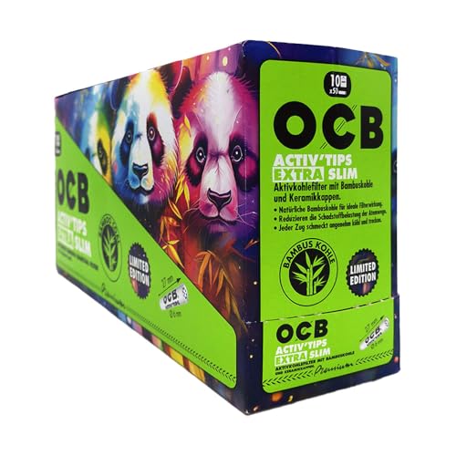 OCB ActivTips Extra Slim Bamboo 6mm Limited Edition 10 Beutel x 50 Stk