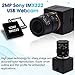 IFWATER USB Camera 2MP Webcam 2.8-12mm Varifocal Lens 1080P USB Camera with H.264 Format Low Light Correction Webcam Zoom in and Out Close up Camera Plug and Play for Linux Windows Raspberry Pi