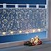 Produktbild vivaDOMO LED-Bistrogardine, Weihnachtsgardine, Scheibengardine, Vorhang, Lichterkette, Weihnachtsdeko, Sternenmuster, Weihnachtsmotiv, Weihnachtsbeleuchtung, Polyester