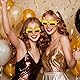 Cadimus Lustige Sonnenbrille,Kreativer Mittelfinger Partybrille,Golden Partybrille Lustig，Neuheit Sonnenbrille Party Brille,für Partys und Fotoshootings