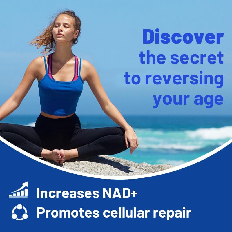 Miniatura 5 de Suplemento NAD+, ribósido de nicotinamida, resveratrol liposomal, reparación celular, ayuda a la energía, vitalidad de envejecimiento, enfoque, 60