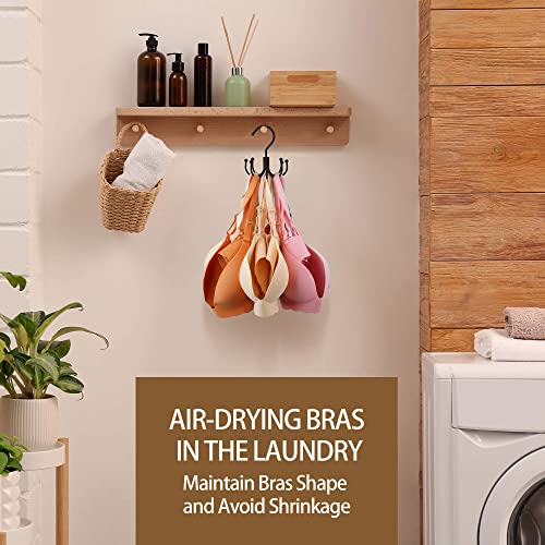 Zedodier Belt Hanger, 2 Pack Belt Rack Closet Accessories Organizer, Maximum 24 Storage Capacity, Hanging Holder Storage Hook For Belt, Bra, Tank Top, Tie, Scarf, Purse, Black #TOP5