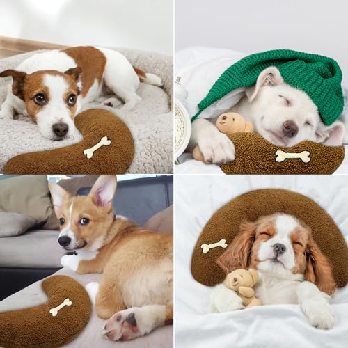 ucho Travesseiro calmante para melhorar o sono, travesseiro de pescoço para cães pequenos e gatos do