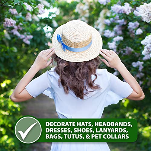 Leopard Print Grosgrain Ribbon 3/8 Inch Bulk 100 Yard Roll For Gift Wrapping, Hair Bows, Parties, Wedding Decoration, Scrapbooking, Flowers; By Mandala Crafts #TOP6