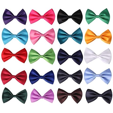 JIAKAI 20pcs Pre-tied Bow Ties Collection Cover