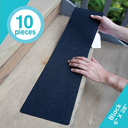 LifeGrip Anti Slip Traction Treads (10-Pack), 6 inch X 28 inch, Best Grip