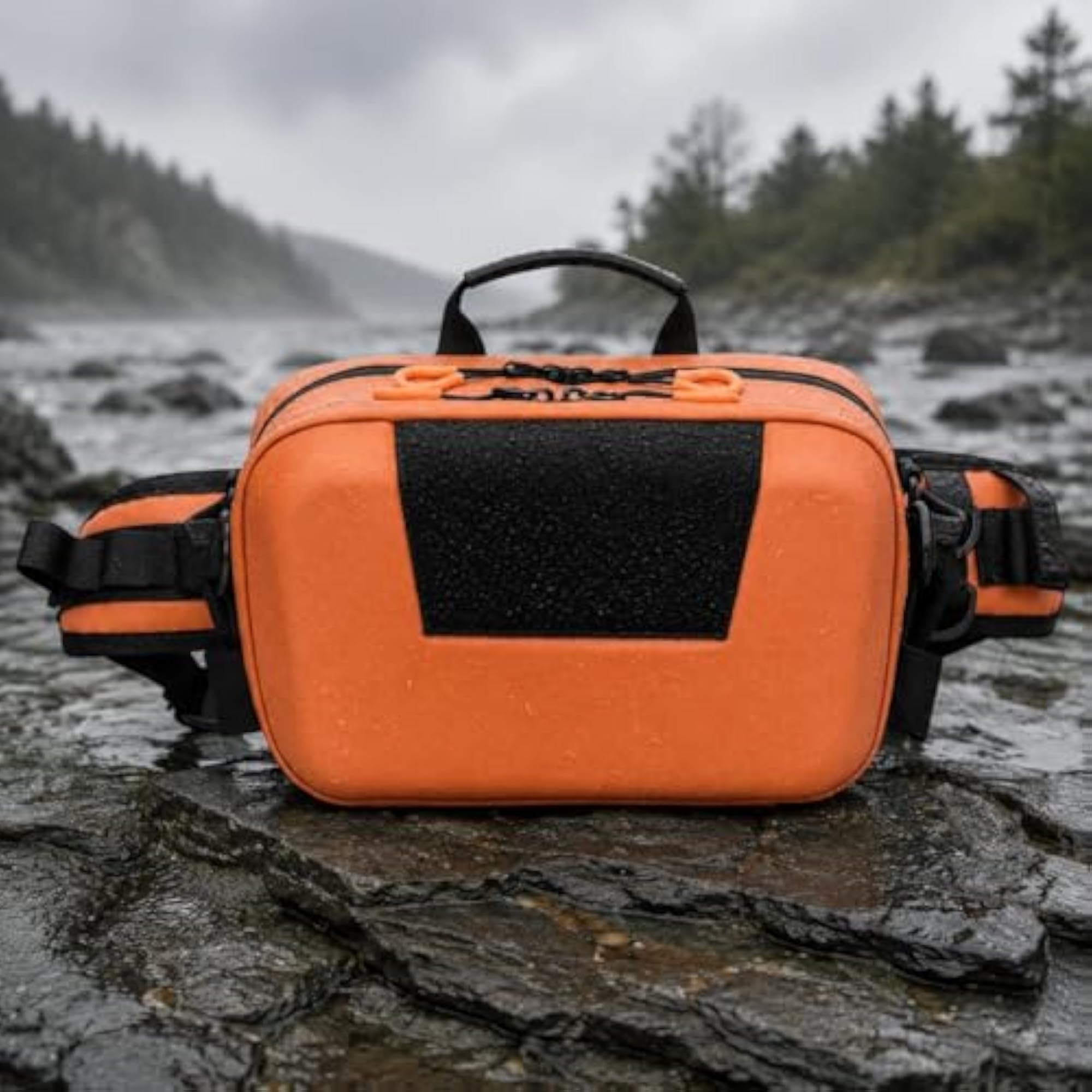Wearable Hard-Shell Tackle Bag with Adjustable Strap