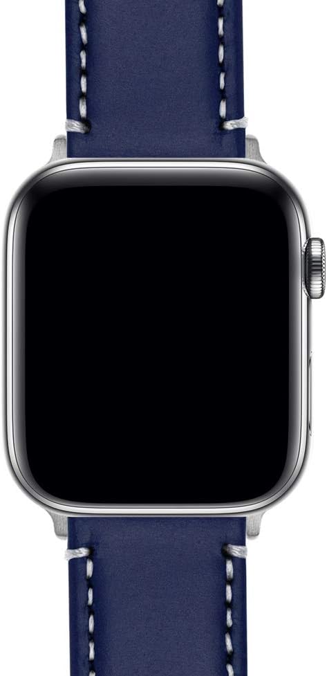 BARTON WATCH BANDS - Top Grain Leather Watch Bands Compatible with Apple Watch Models - 1, 2, 3, 4, 5, 6, 7, 8, 9, 10, SE, Ultra & Ultra 2