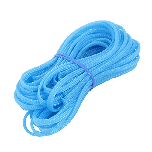 Aexit Guaina avvolgente in filo di poliestere intrecciato a tenuta di diametro 4mm, guaina blu 10M ID: 484012