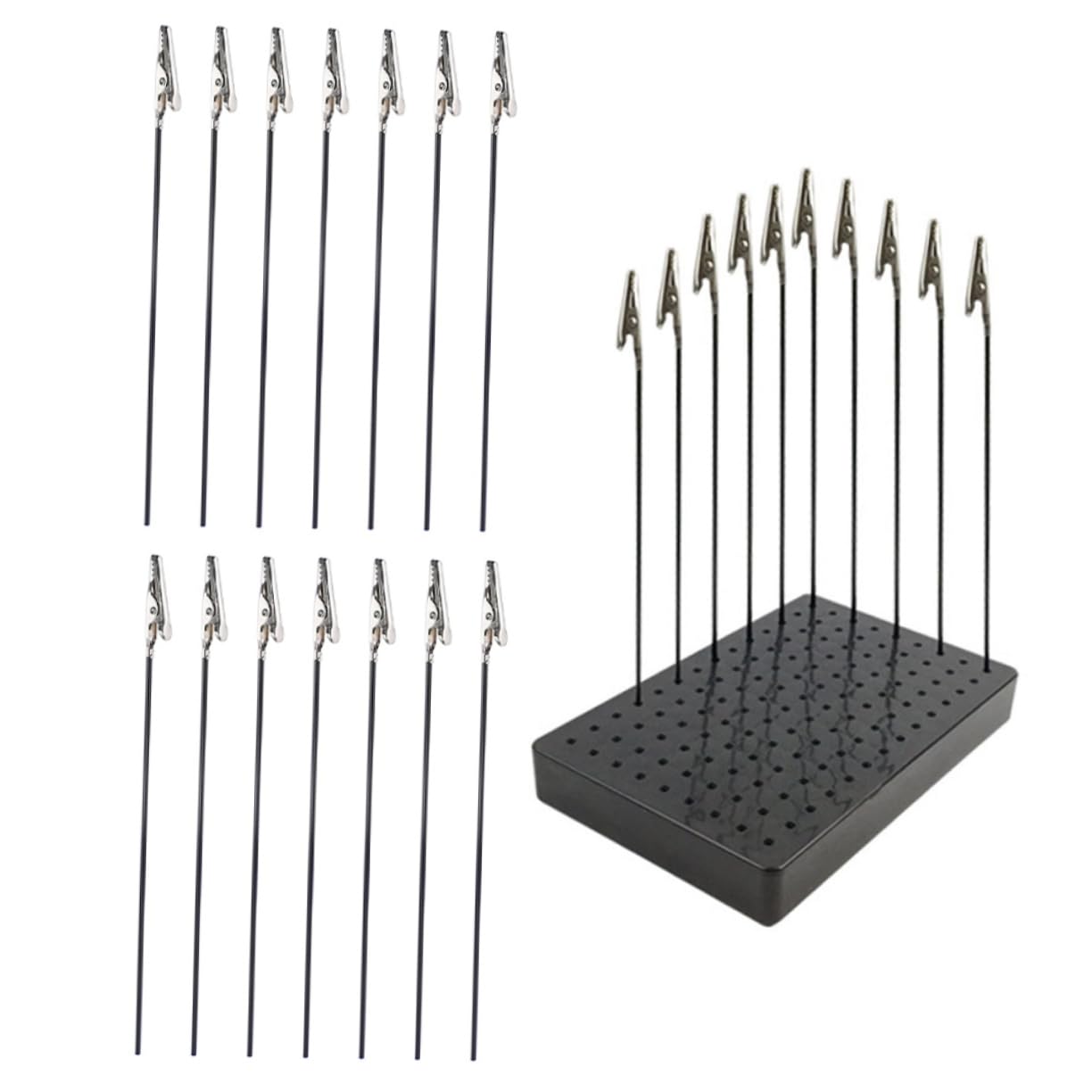 Soporte para clips de con pinzas para modelismo SHINEOFI base de secado para figuras 8