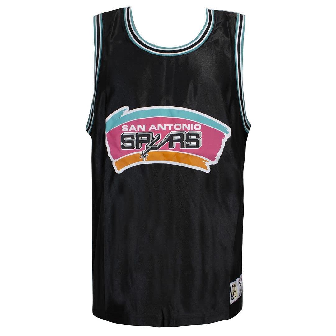 Mitchell & Ness San Antonio Spurs Sleeveless Black Men Vest MSTKDF18015 SASBLCK1