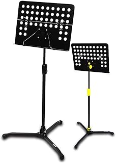 Stojak na nuty Przenośna gitara bęben skrzypcowy Stojak na nuty Składany duży stojak na nuty do przechowywania lub T (kolor: czarny) (czarny)