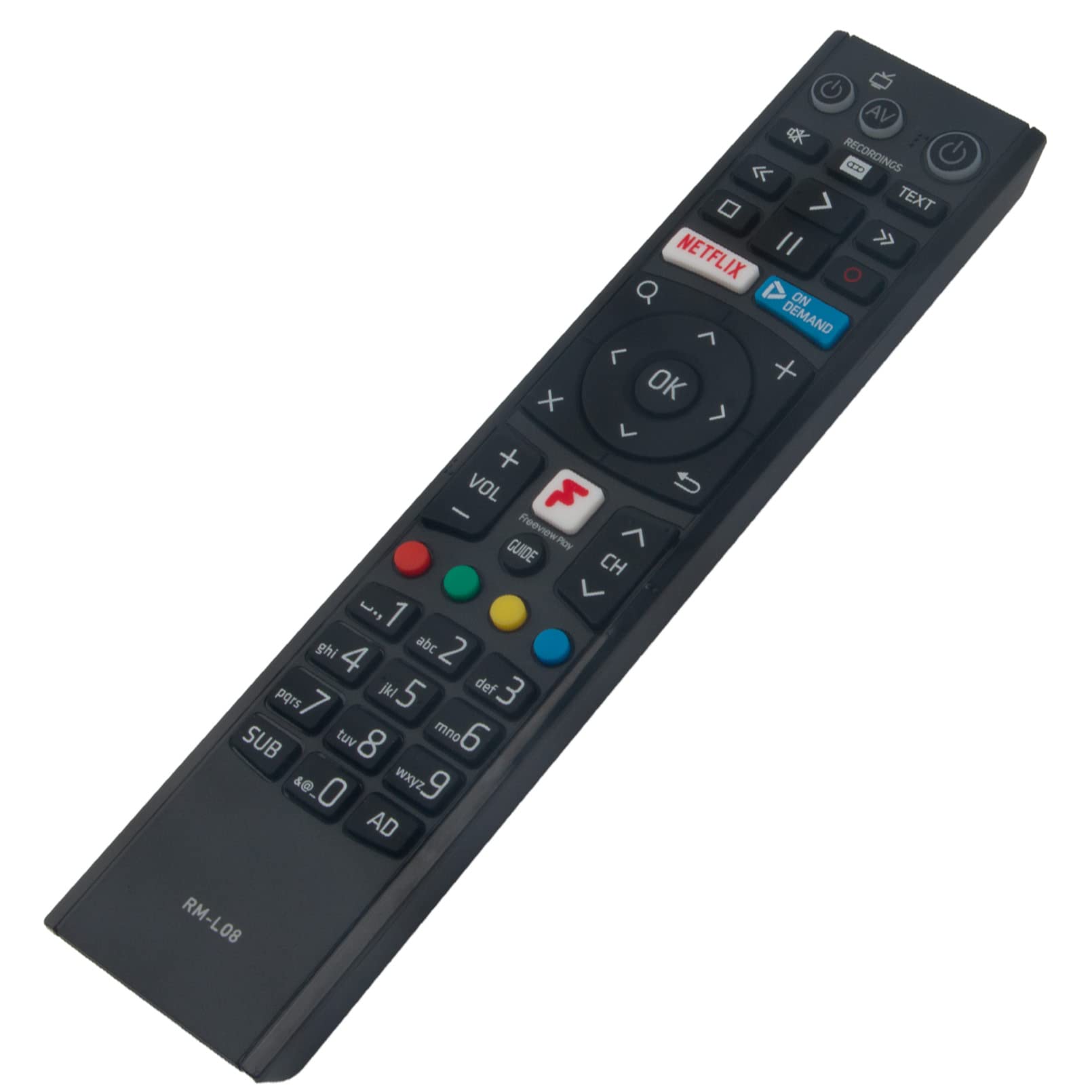 RM-L08 Replacement Remote Control Fit for HUMAX Freeview Play HD TV Recorder FVP-4000T FVP-5000T FVP-5000 FVP5000T FVP5000 FVP4000T - Image 3