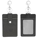 Lunpoem 2PCS Soft Credit Card Holder Wallet Case with Key Ring with Key Ring Slim Credit Card Wallet Travel Card Holder Compact and Stylish Card for Women Practical Card Holder for Everyday Use
