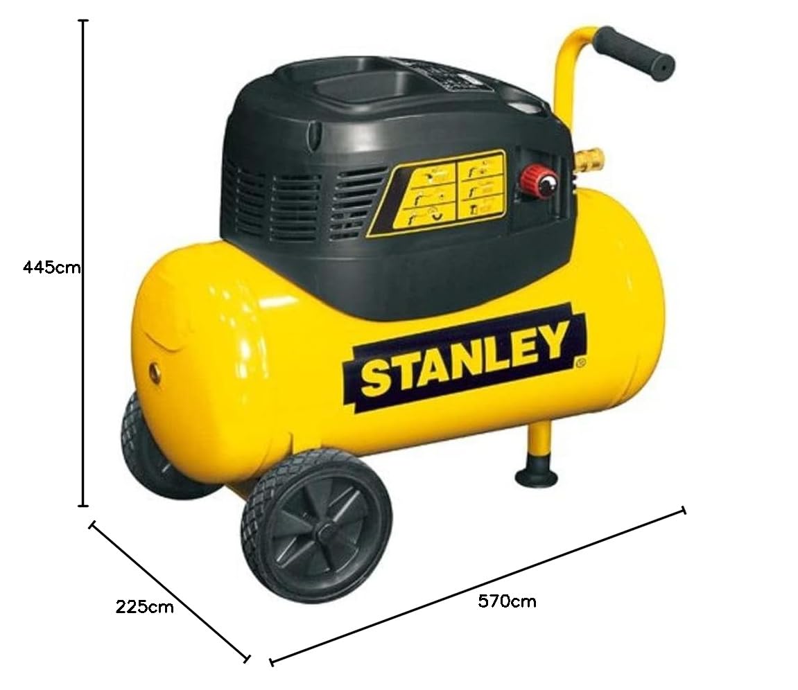 STANLEY 1830 Compressore ad aria compressa 24 L, 10 bar, 1830