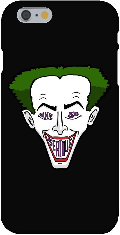 Why So Serious? Clown Face Green Hair Parody Design - Customized Snap on Phone Case Compatible with iPhone 7 Plus