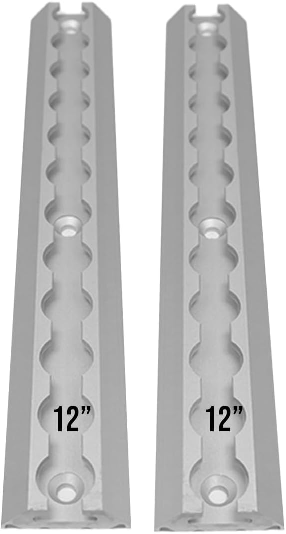 BXR Heavy Duty (2) Aluminum L Track Rails 12” Wide - Tie Down System Trailer, Vans, Trucks, Motorcycles, ATV, UTV, Airline Tracks Style