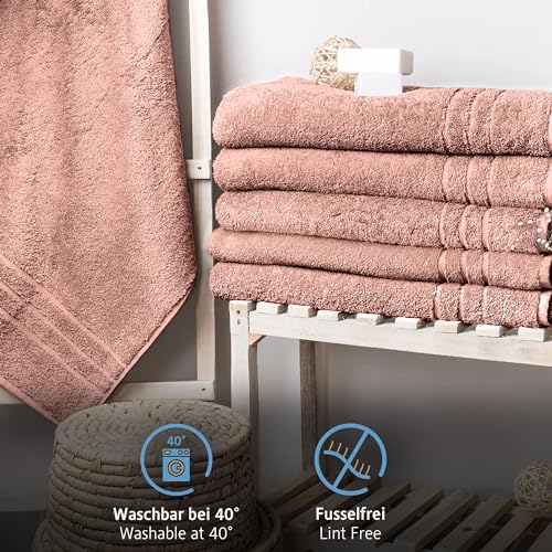 Komfortec 2er Saunatuch Set 70x200 cm aus 100% Baumwolle, XXL-Saunatücher, Sauna Handtuch, Weich, Groß, Frottee, Schnelltrocknend… – Ansicht 3