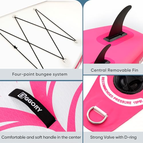 Image of Inflatable Paddle Board, Stand Up Paddle Board | Stable Design with Non-Slip Comfort Deck, Portable Travel Paddle Board