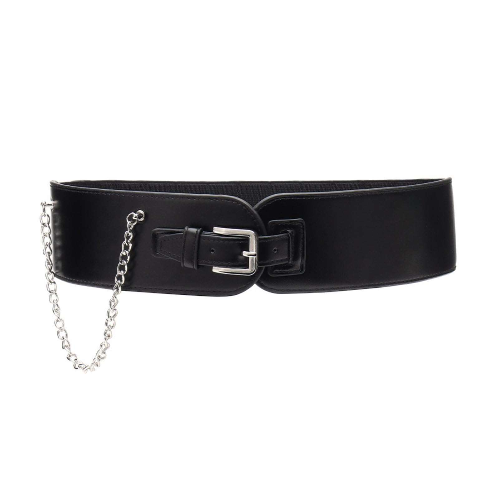 HEAVENGLOW Easy to Match Wide Waist Belt Stretchy Wide Elastic Belt Adjustable Buckle Fashion Accessory for Women, Dress Styling, Black|Clothing Shoes & Accessories | Womens Accessories | Belts-picture-19