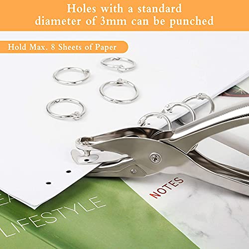 4 Pezzi Punzonatrice per Carta in Metallo