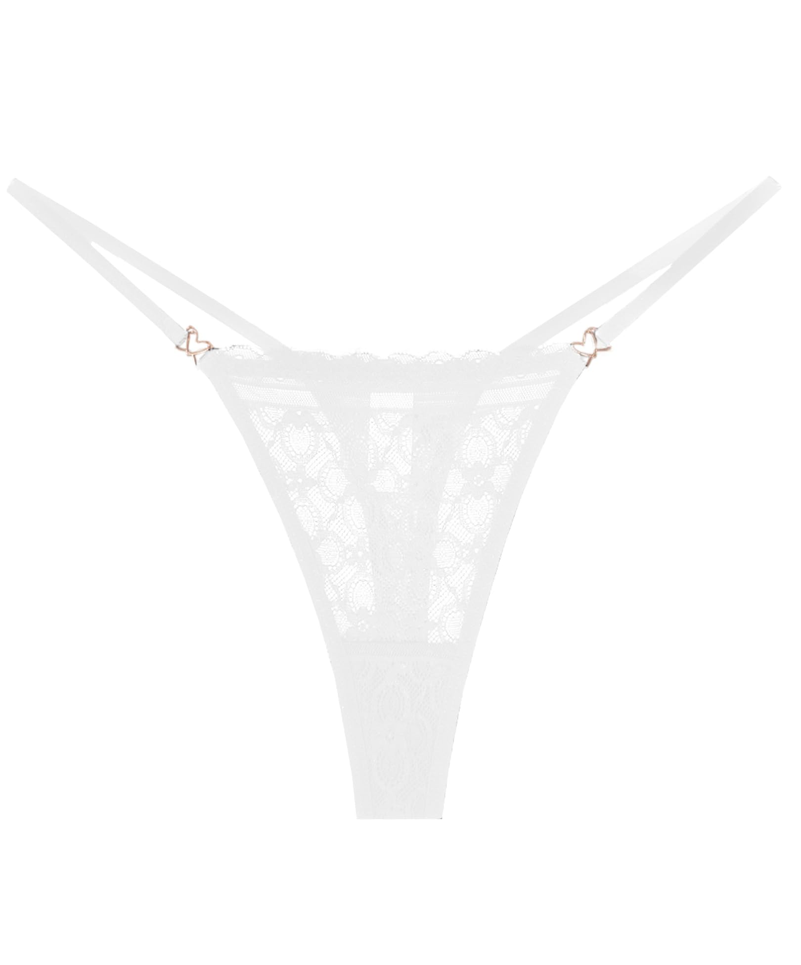 Murimia Thongs for Women G String Sexy Lace No Show Underwear Low Rise T-Back Breathable Panties