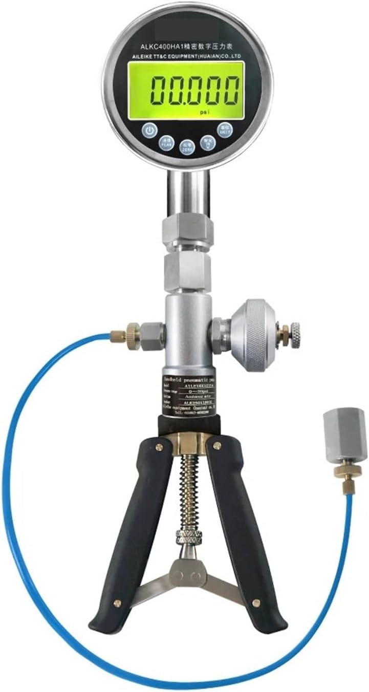 Hydraulic Test Pump Pressure Calibrator, Pneumatic Pump ALKC400HA1digital Display Meter ALKC400HA1, Calibration Adapter 0~30psi Hydraulic Test Tool