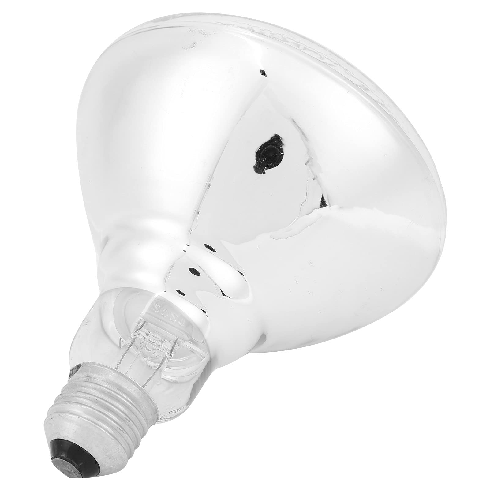 Akozon Lampada riscaldante per allevamento, lampada riscaldante per allevamento da 250 W Lampadina per isolamento a infrarossi a temperatura regolabile 220 V‑240 V (vaiolatura in vetro bianco AR38) An