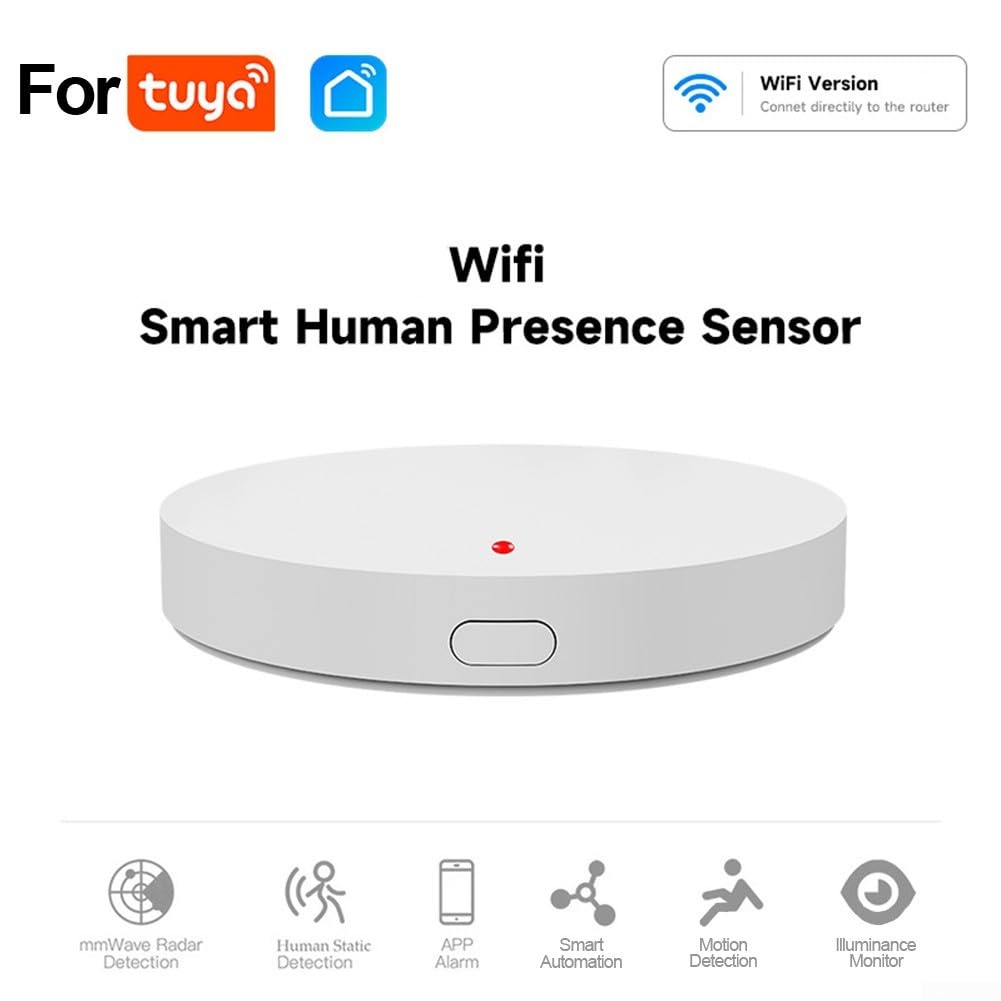 Sensor de movimiento PIR, detector inteligente de presencia humana para Tuya, sensor de movimiento infrarrojo del cuerpo humano de alta precisión para oficina en casa (wifi)