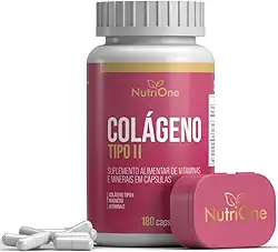 Colágeno Tipo 2 180 Cápsulas + Vitamina D e Magnésio - Nutrione