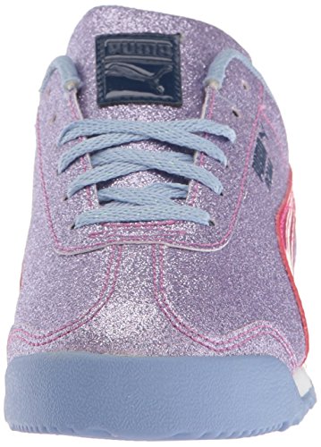 Puma Unisex-Child Roma Basic Glitz Sneaker, Lavendar Lustre-Beetroot Purple, 2.5 M US Little Kid2