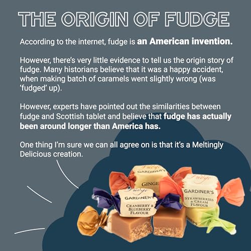 Allan & Jackie McZoo Clotted Cream Fudge Quadratische Dose, 200 g