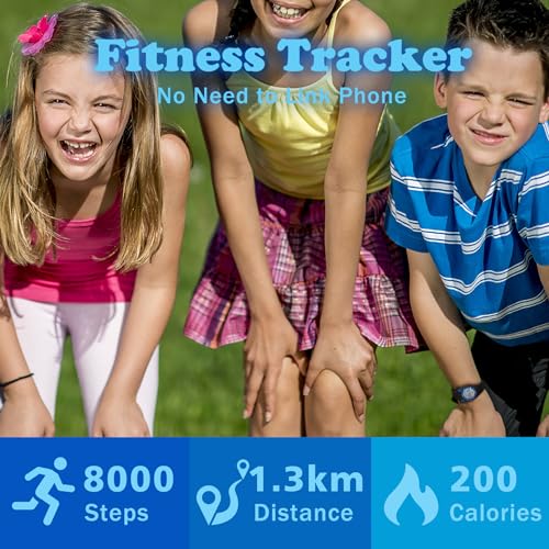 Image of Kids Watches for Girls Boys Digital Sport Watch with Step Counter Pedometer Vibration Alarm Clock, No App Waterproof Fitness Tracker Kids Watch Boys Girls Teens Students Ages 5-16