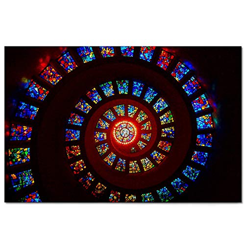 Puzzle Usa America Stained Glass Dallas Puzzle da