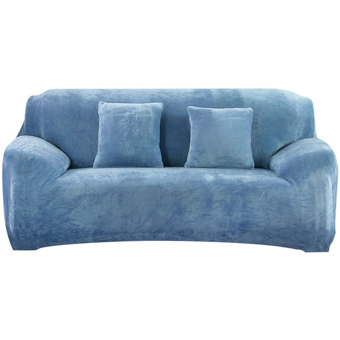 Housse extensible pour canapé 4 places bleu 235-310 cm protectrice