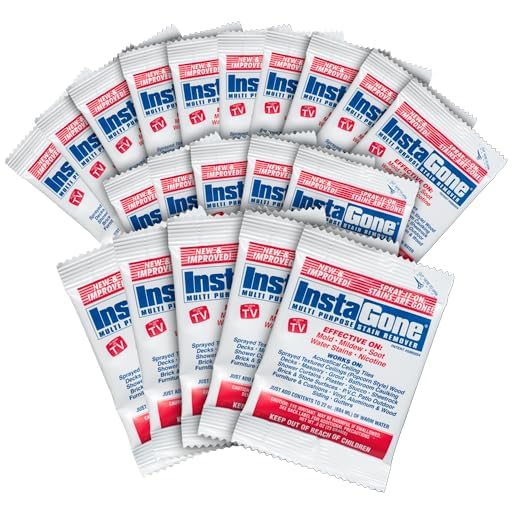 Stain Remover New & Improved Formula - (0.8 oz) 20 Refill Packs - Hard Surface Stain Remover for Sink, Ceiling, Wall, Roof, Shower & Bathroom - Essential Cleaning Supplies