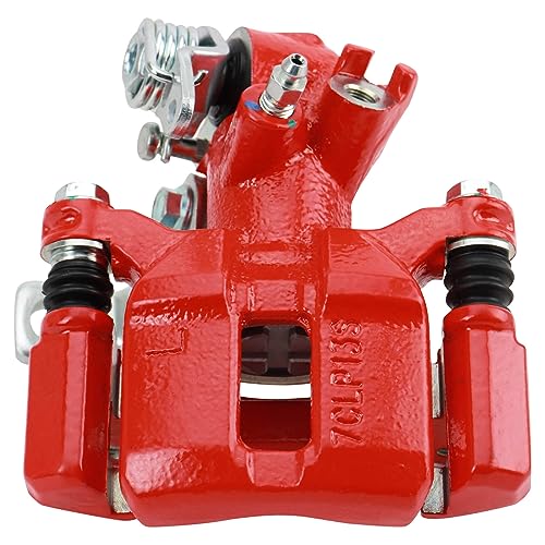 Image of TRQ Performance Front and Rear Brake Caliper Set Coated Brackets Compatible with 1992-1993 1999-2000 Honda Civic 1993-1997 Honda Civic del Sol