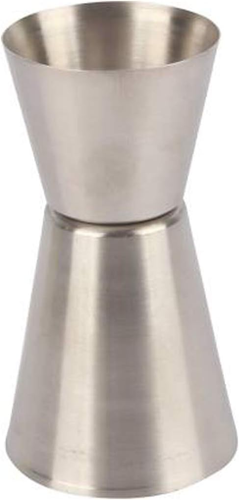 Simcs Handicrafts Stainless Steel Jigger Double Sided Peg Whisky Measuring Tool 30/60 Ml Silver