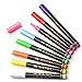 Writeyboard Fine 3mm Neon Low Odor Premium Wet Erase Markers Eco-Friendly, 8 Count