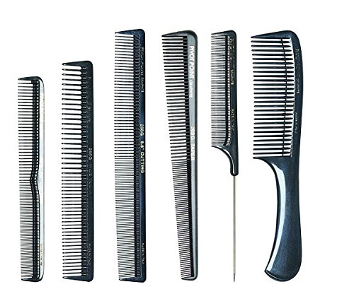 Preisvergleich Produktbild 5 verschiedene Kämme graphit Set