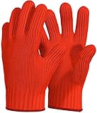 Killer's Instinct Outdoors 1 Pair Heat Resistant Gloves Oven Gloves Heat Resistant with Fingers Red...
