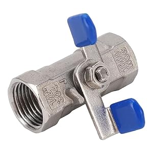 Tissting Kugelhahn Edelstahl DN15 1/2 Zoll