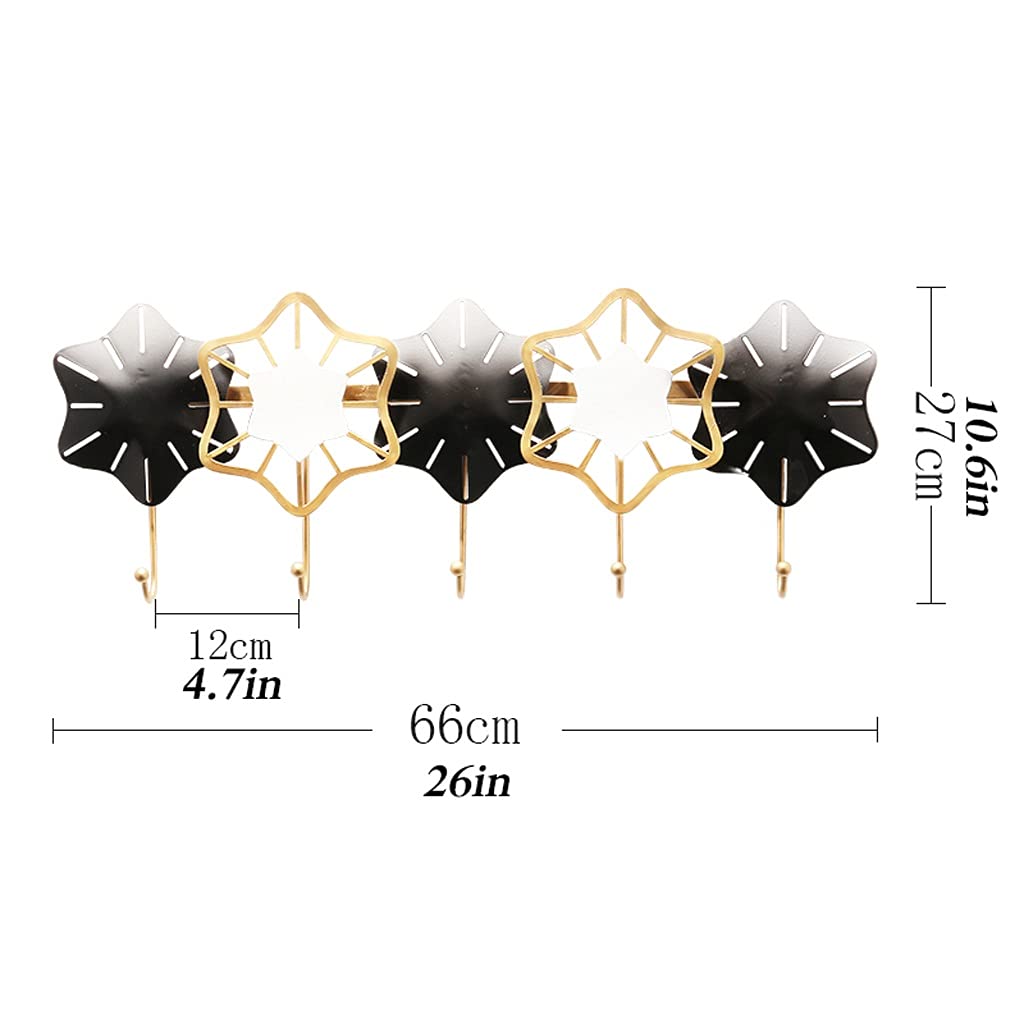 Wieszak ścienny na ubrania Coat Hooks Nowoczesne Chiński Handmade Płaszcz naścienny Stojak Sypialnia Salon Korytarz Metalowa Dekoracja Wisiorek Korytarz Wejsznik Wejściowy Klucz Torba Półka Haczyk do